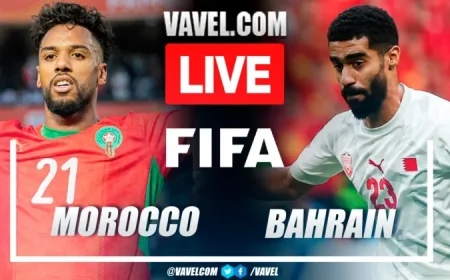 Morocco vs Bahrain: Live Score Updates from Friendly Match