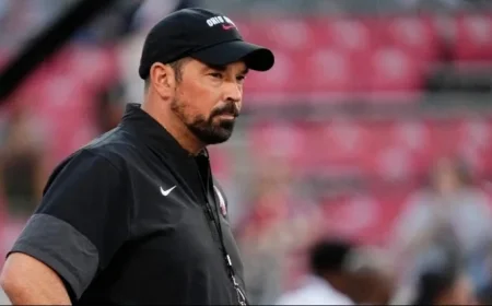 Ryan Day Hails Illinois Clash as Top-10 Matchup, Praises Best Practice Yet