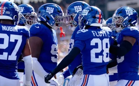 Giants Unveil Unofficial Depth Chart for Thursday Night Football