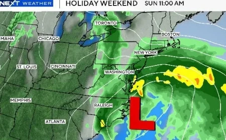 Boston Nor’easter to Bring Strong Winds and Heavy Rain This Holiday Weekend