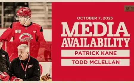 Patrick Kane, Todd McLellan Spotlighted in Oct. 7, 2025 Media Event