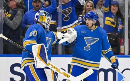 Wild vs. Blues: Opening Night in St. Louis Pits Kaprizov’s Wild Against Thomas-Led Blues as Tarasenko Returns