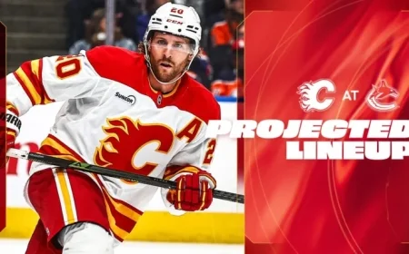 Flames vs. Canucks: Predicted Lineup Overview