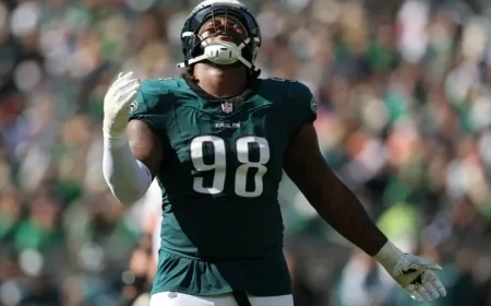 Jalen Carter Misses Eagles-Giants Game Due to MetLife Turf Concerns