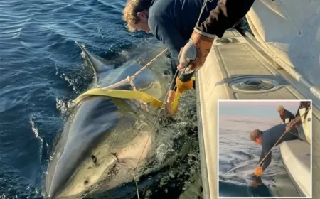 Massive Great White Shark Surfaces Off Canada, Feasts on Seals