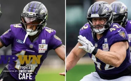 Marlon Humphrey and Patrick Ricard Back on Practice Field