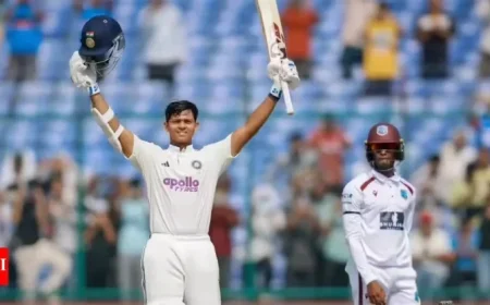India vs West Indies 2nd Test Day 1: Jaiswal Hits 150; Windies Utilize New Ball
