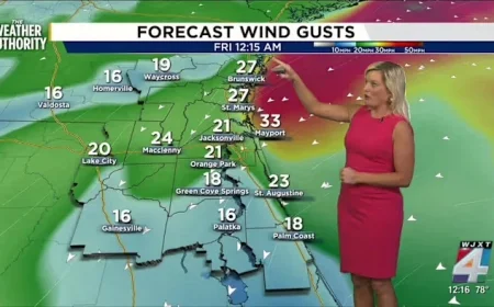 Meteorologist Katie Garner Warns of Heavy Rain and Flash Flood Risk in Jacksonville