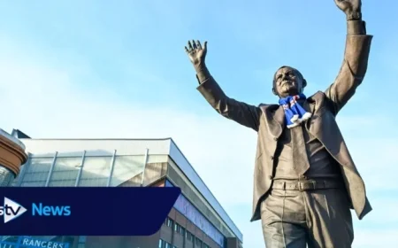 Police Investigate Walter Smith Statue Fire Outside Ibrox Stadium