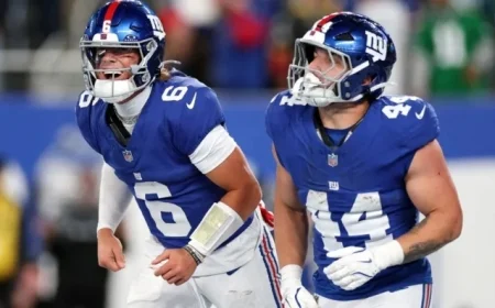 Jaxson Dart and Cam Skattebo Elevate the Giants’ Performance