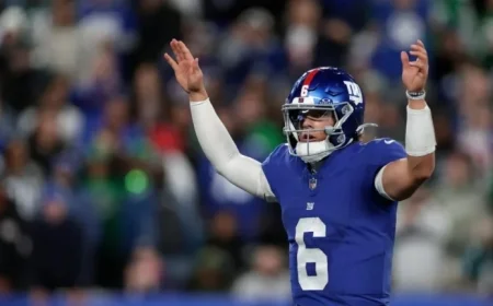 Jaxson Dart Joins Mahomes, Lamar in Historic Giants Victory Over Eagles