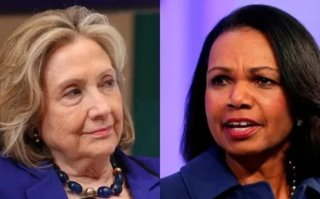 Clinton and Rice Weigh In on Trump’s Israel-Hamas Peace Deal
