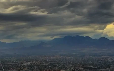 Storms Sweep into Las Vegas Valley, Marking Active Weather Day