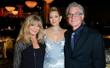Kate Hudson Honors Goldie Hawn, Kurt Russell at Pioneer of the Year Awards