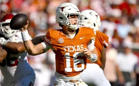 Arch Manning, Ryan Niblett Lead Texas to Crucial Victory Over No. 6 OU