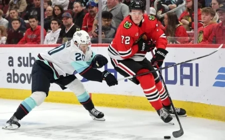 Alex Vlasic Advances On and Off Ice with Blackhawks