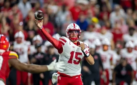 Nebraska Huskers Triumph Over Maryland with 34-31 Rally Win