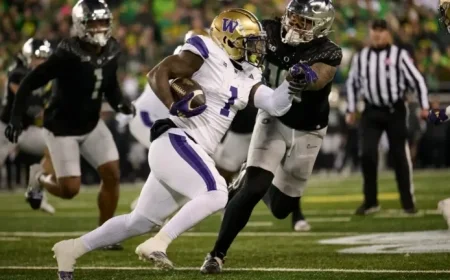 Jonah Coleman, RB, Washington, Boosts NFL Draft Stock