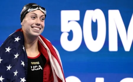 Gretchen Walsh Breaks World Record at World Aquatics Swimming Cup