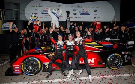 AXR Dominates Petit Le Mans; Jaminet and Campbell Secure GTP Title