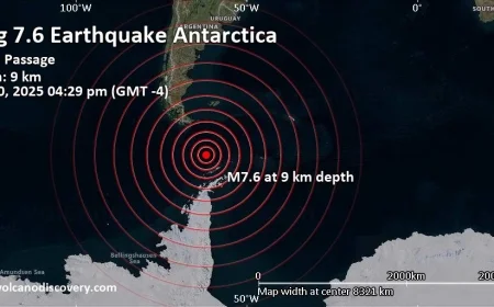 Drake Passage earthquake now: powerful M7.6–7.8 jolt shakes waters off South America, tsunami threat lifted