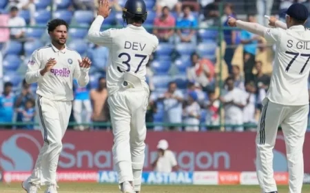 Kuldeep Yadav’s 4 Wickets Push West Indies to Follow-On Edge in 2nd Test