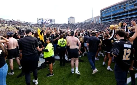 Deion Sanders Delivers Brief Message to Colorado Fans After Field Storming