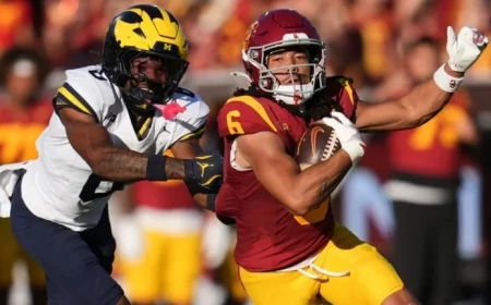 Walk-on RB King Miller Leads USC to 31-13 Win Over No. 15 Michigan