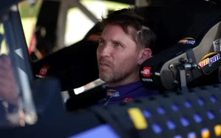 Denny Hamlin Secures Pole in Las Vegas; JGR Dominates Top Three Positions