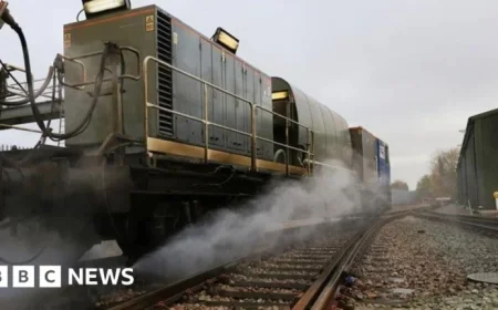 Water Jet Trains Combat Leaf Buildup in Sussex and Kent