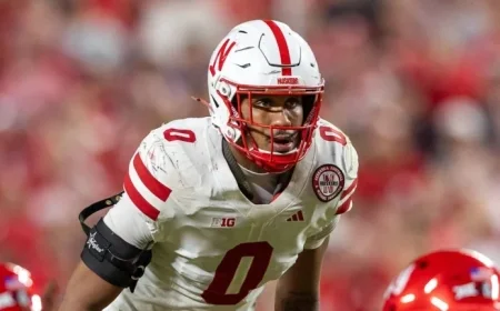 Javin Wright’s Key Plays Halt Huskers’ Comeback in College Park