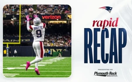 Patriots Secure Third Consecutive Victory, Defeat Saints 25-19