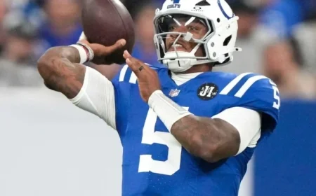 Anthony Richardson Injures Eye in Pregame Elastic Band Accident