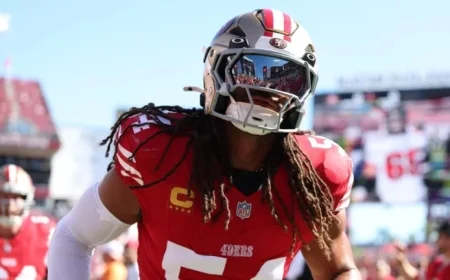 Fred Warner Suffers Serious Ankle Injury, Leaves Field on Cart