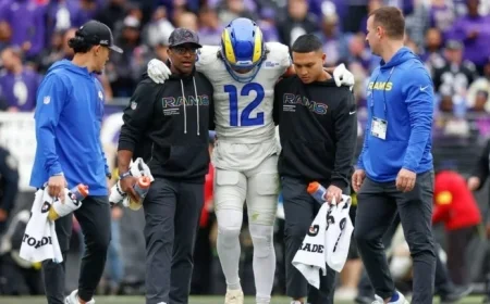 Rams’ Puka Nacua Faces Uncertain Week 7 Due to Ankle Injury