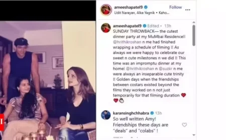 Ameesha Patel Shares Rare Throwback Photo with Hrithik Roshan, Sussanne Khan