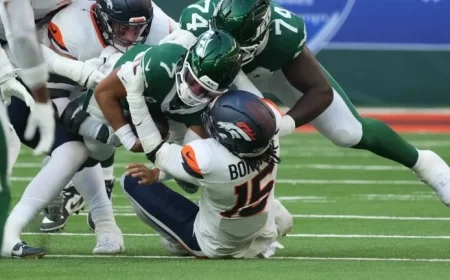 Nik Bonitto Engages Fans Following Broncos’ Uneven Victory Against Jets