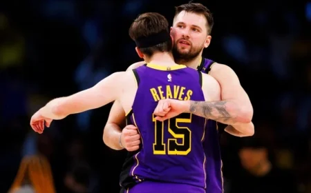 Luka Doncic Reacts to Austin Reaves’ Injury in Lakers-Warriors Preseason Game