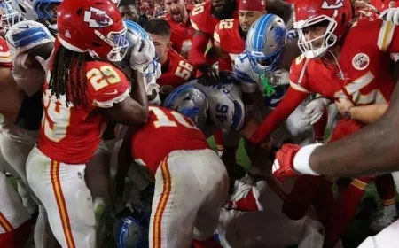 Chiefs Triumph Over Lions Spurred Postgame Fight: NFL Sunday Night Insights