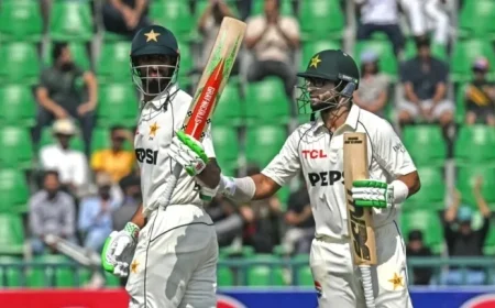 Pakistan Shines on Opening Day with Fifties from Imam, Masood, Rizwan, Agha