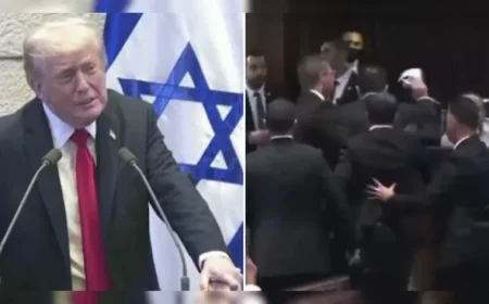 Trump Praises ‘Efficient’ Removal of Protester from Israel Parliament