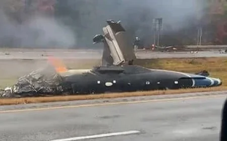 Fiery Plane Crash on Route 195 in Dartmouth Kills Two