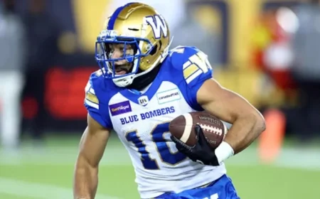 Blue Bombers’ Receiver Demski Sidelined by Leg Injury