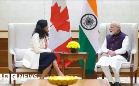Canada’s Foreign Minister Anita Anand Meets Indian PM Modi to Ease Tensions