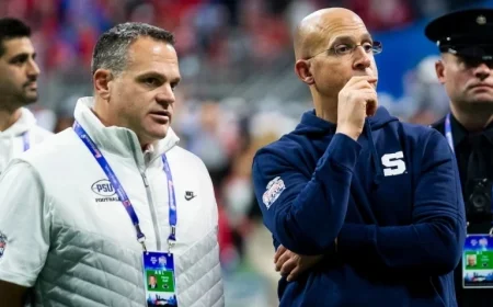 Penn State AD Pat Kraft, Interim Coach Terry Smith Address Franklin’s Dismissal