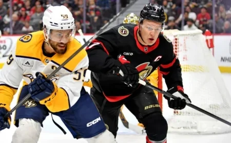 Predators Clash with Senators on Game Day, October 13