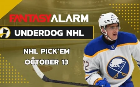 NHL Predictions: Tage Thompson Free Picks for Monday, 10/13