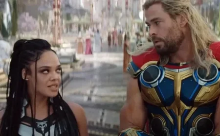 Tessa Thompson Calls Chris Hemsworth a ‘Muscular Baby’