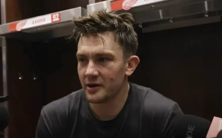 James van Riemsdyk Reflects on Toronto Tenure Before Red Wings Debut