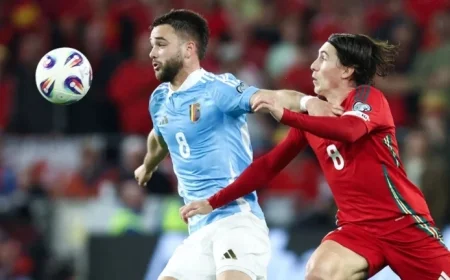 Live: Onana, Meunier, De Ketelaere Start for Belgium vs Wales 8:45 PM